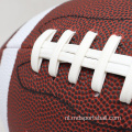 Leather American Football Ball -logo maat 9